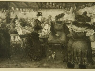 Bild: "In der Kneipe" von Heinrich Zille, 1913