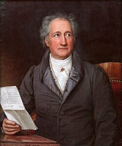 Bild: Johann Wolfgang von Goethe gemalt von Joseph Karl Stieler, 1828