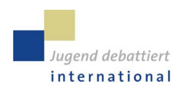 Logo: Jugend debattiert international