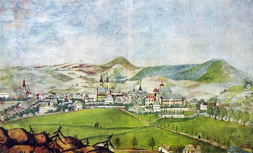 Bild: Trübauer Stadtansicht 1840