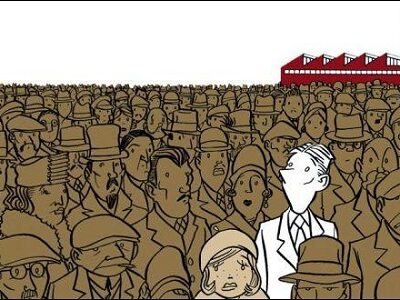 Bild aus dem Comic-Roman "Der Papierene" von Sascha Dreier