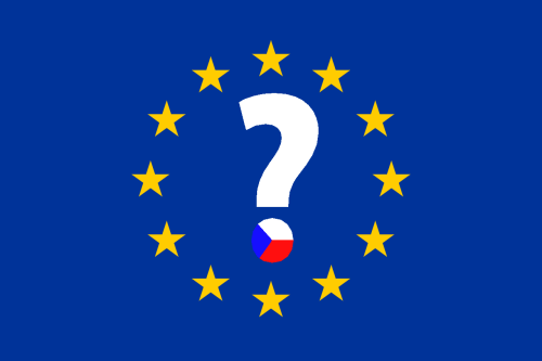 Illustration: Europafahne mit Fragezeichen - Bild: LE/tra