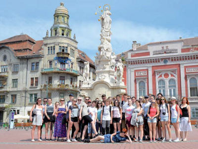 Foto: Sommercamper beim Besuch in Temeswar - Foto: srö