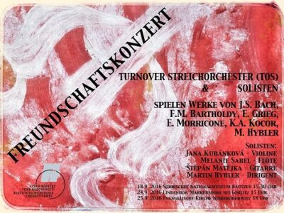 Plakat: Freundschaftskonzerte