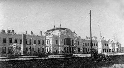 Foto: Bahnhof Gmünd um 1900