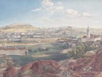 Bild: Eduard Gurk - Brünn com Roten Berg aus. 1839