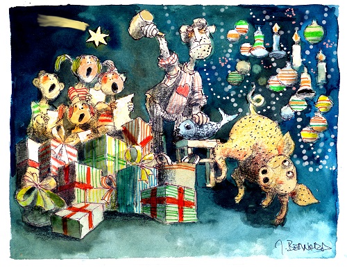 Weihnachten - Illustration: Jiří Bernard