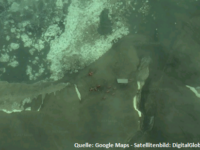 Satellitenaufnahme: Mendel-Station von oben - Bild: Google Maps, DigitalGlobe 2017