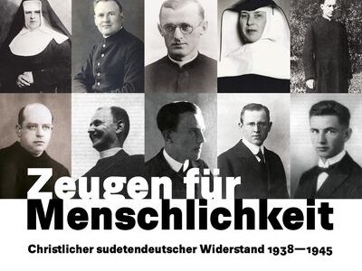 Ausstellungsflyer: Zeugen für Menschlichkeit
