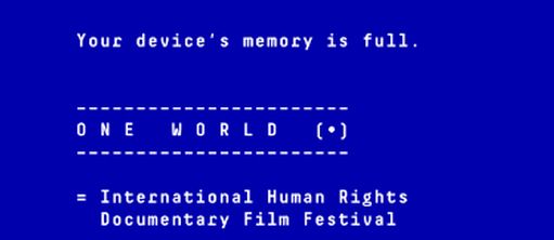 Logo: Filmfestival "One World 2018"