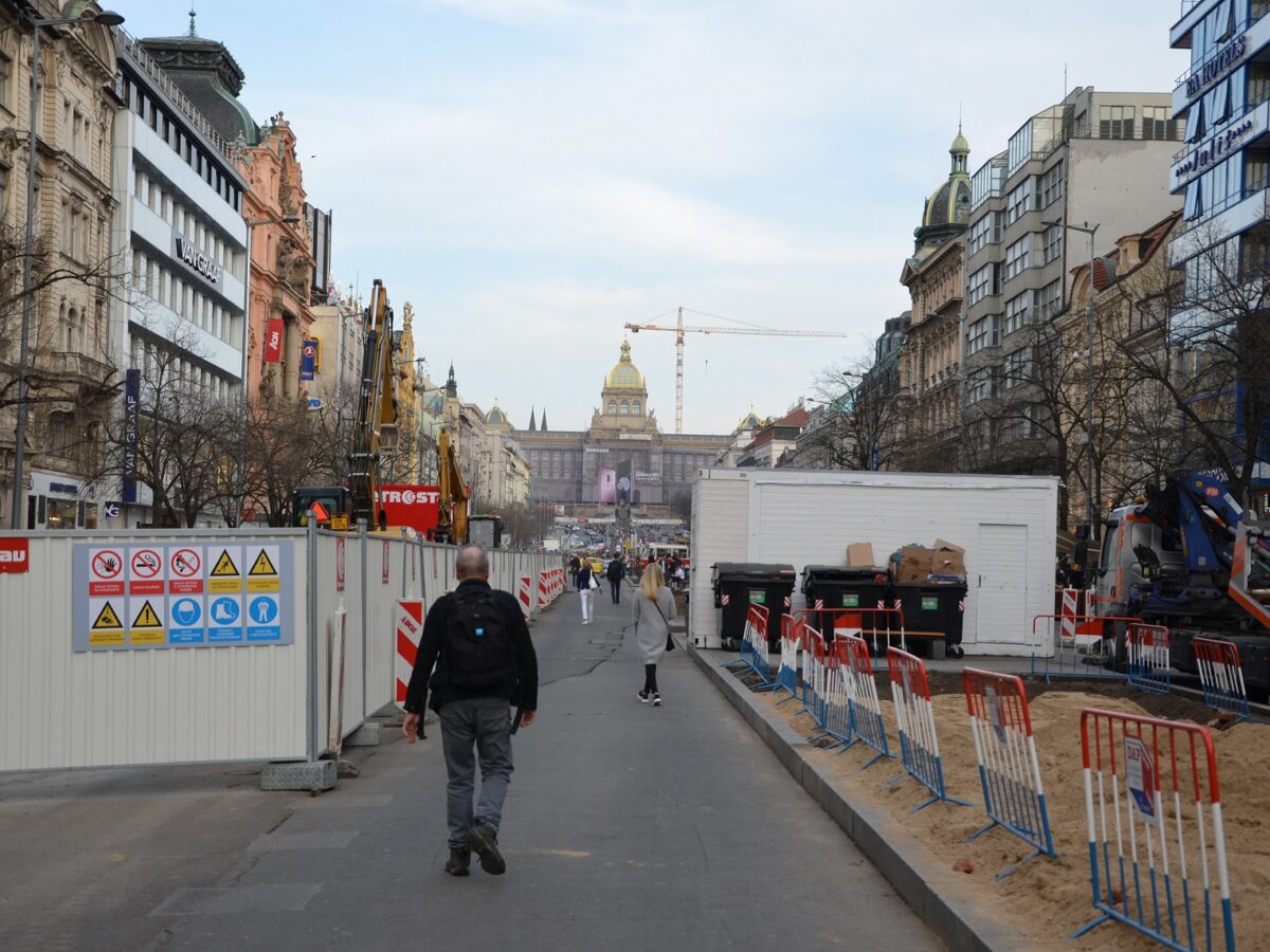 Foto: Baustellen auf dem Wenzelsplatz - Bild: LE/tra