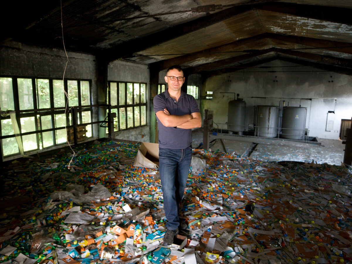 Jan Vokurka in seiner Sauerbrunnenanlage in Maffersdorf / Foto: Archiv Firma Kitl