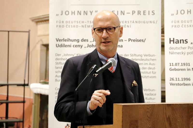 Foto: Jürgen Osterhage bei der Johnny Klein-Preis Verleihung - Bild: Peggy Lohse/LandesEcho