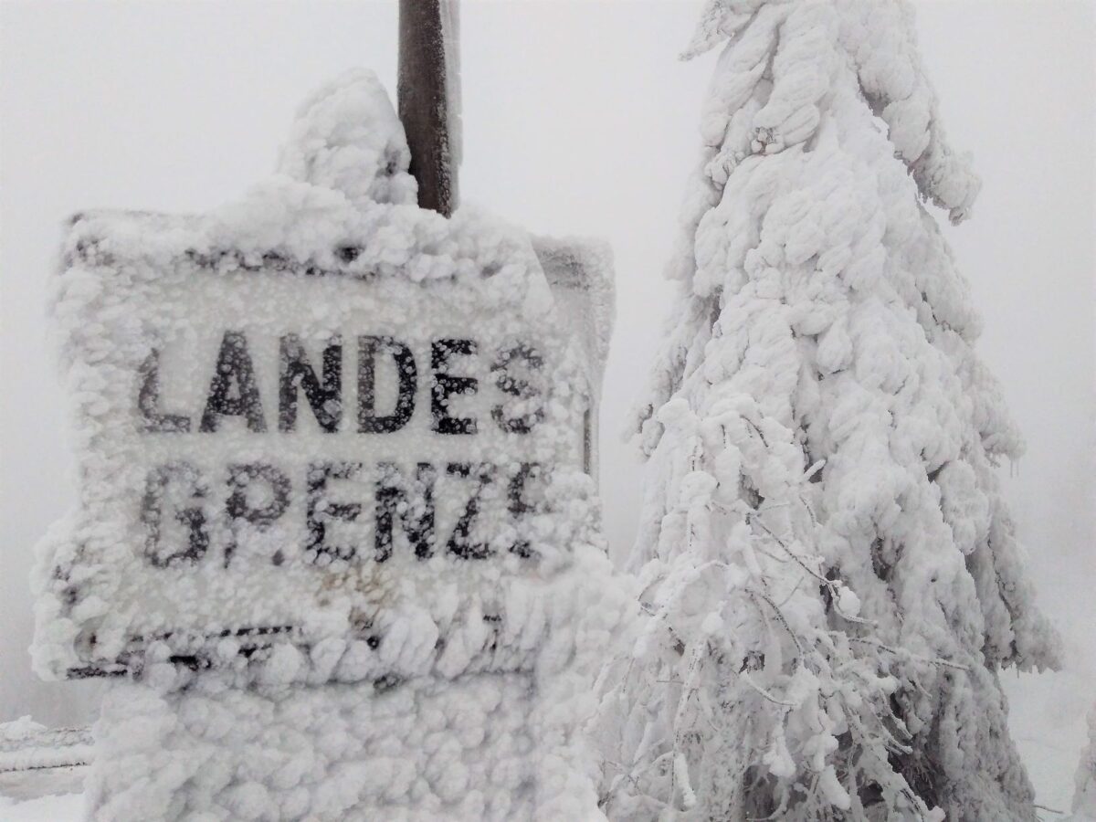 Bizarre Winterformationen auf dem Großen Osser (Velký Ostry) im Böhmerwald / Foto: privat