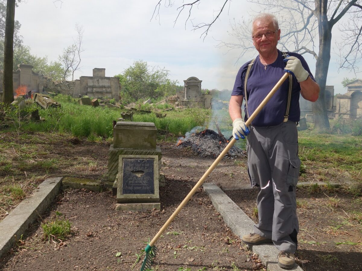 Schweiß auf der Stirn und Spaß im Herz - Fred Hofmann ist extra aus dem sächsischen Großschönau angereist - Foto: Steffen Neumann