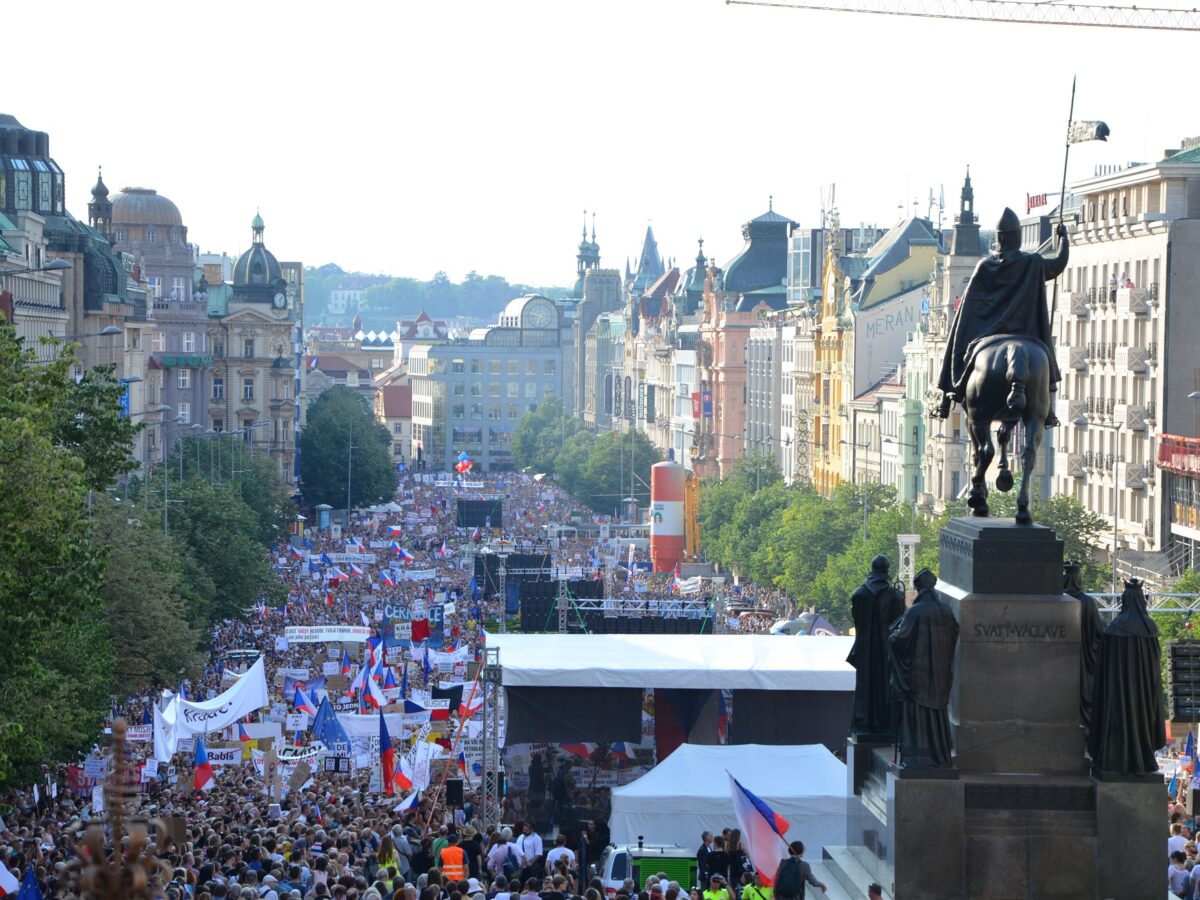 Die Großdemonstration Anfang Juni in Prag - Foto: Tomáš Randýsek