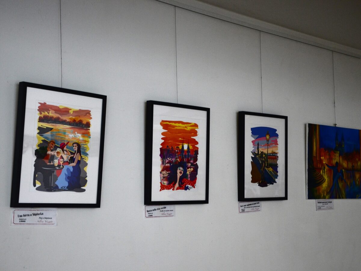 Silvia Vezuettos Bilder sind farbenfroh - Foto: Friederike Aschhoff