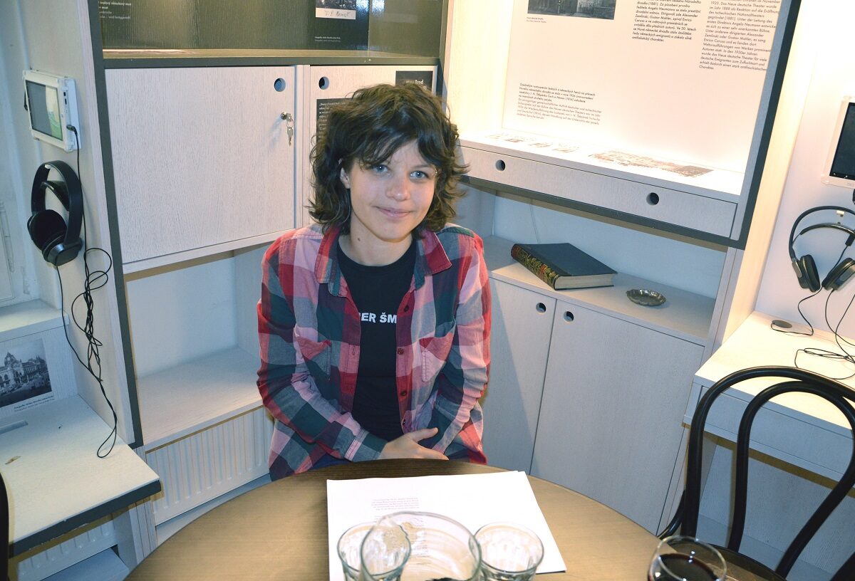 Verena Mermer bei einer Lesung im Prager Literaturhaus deutschsprachiger Autoren - Foto: LandesEcho-Archiv