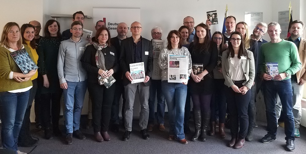 Vertreter von 17 deutschsprachigen Auslandsmedien trafen sich Ende November zu einer Tagung in Berlin, Foto: Deutsche Gesellschaft