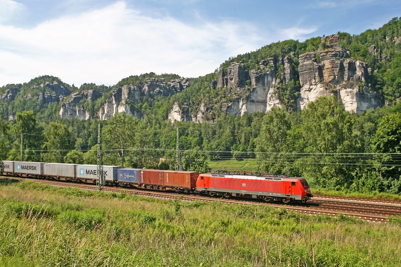 DB Cargo im Elbtal - Foto: Deutsche Bahn AG/ Kai-Michael Neuhold