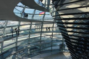 In der Kuppel des Berliner Reichstagsgebäudes - Foto: Manuel Rommel