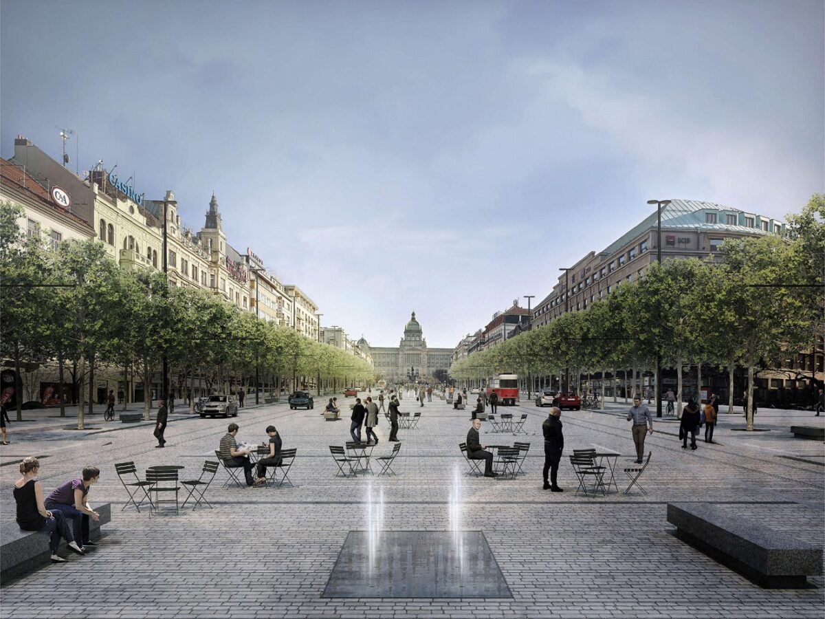 Der Entwurf von Jakub Cigler gewann 2005 den Architekturwettbewerb zur Neugestaltung des Wenzelsplatzes - Foto: Hlávní město Prahy