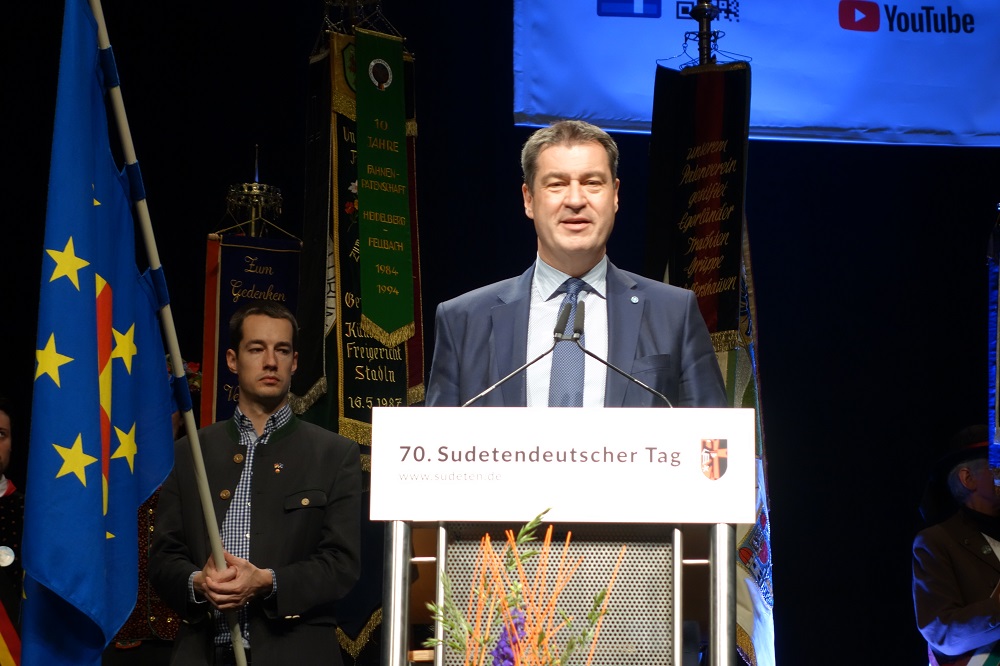 Markus Söder 2019 auf dem Sudetendeutschen Tag, Foto: Steffen Neumann