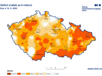 Niederschlagsdefizit der letzten 6 Monate - Foto: Český hydrometeorologický ústav