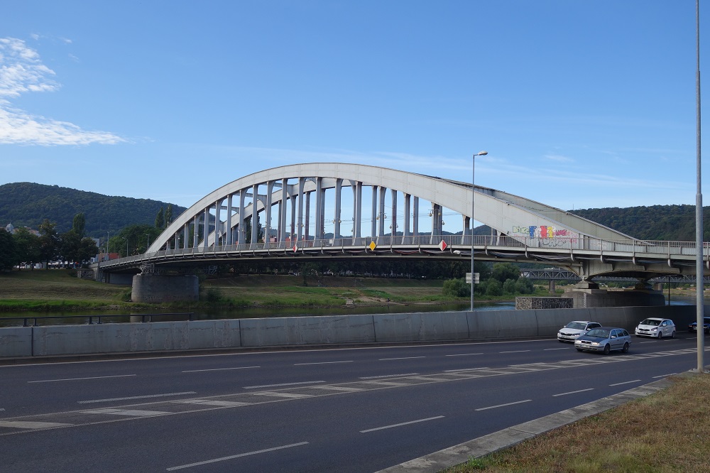 Die Beneš-Brücke von Aussig (Ústí nad Labem) heute. Foto: Steffen Neumann