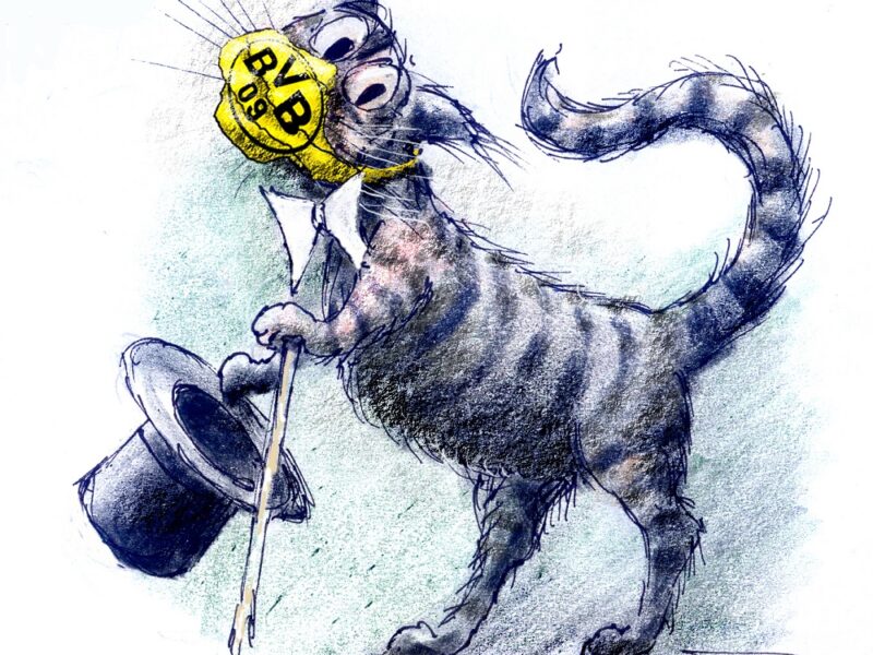 Schmidts Kater Lojzl, Zeichung: Jiří Bernard