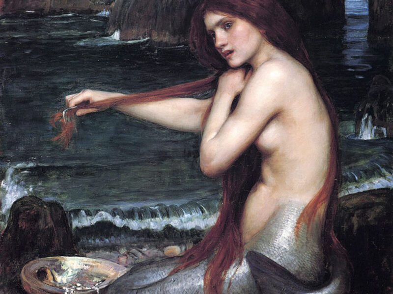 John William Waterhouse: Eine Meerjungfrau (A mermaid, 1900). Foto: Waterhouse: Eine Meerjungfrau (A mermaid, 1900), Wikimedia Commons (als gemeinfrei gekennzeichnet)
