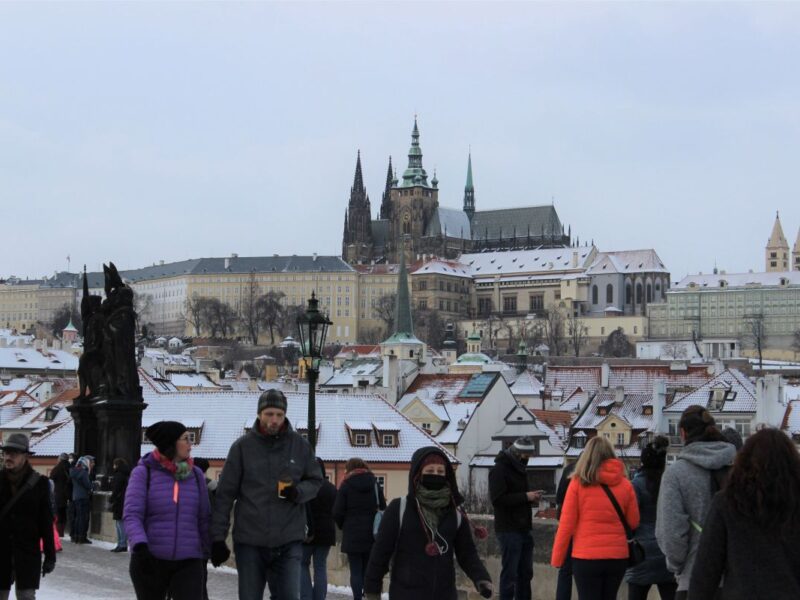 Die Prager Karlsbrücke im Januar 2021. Foto: Manuel Rommel