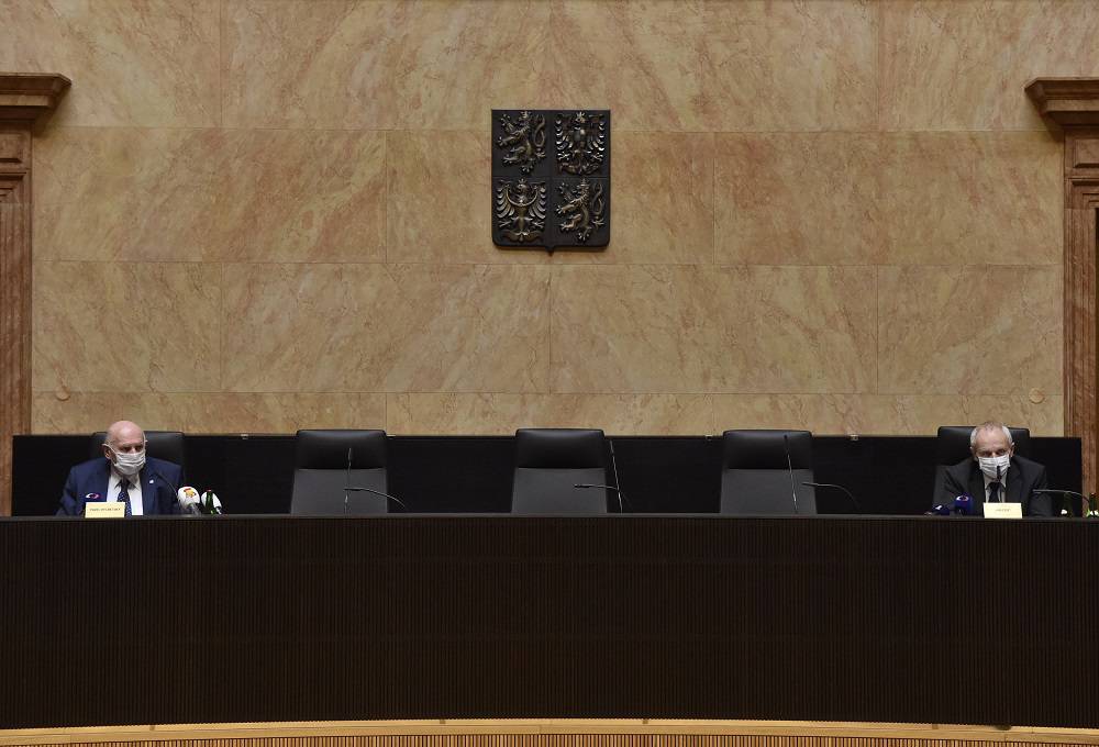 Das Verfassungsgericht in Brünn bei der Verkündung des Urteil zum Wahlgesetz. Foto: ČTK/Šálek Václav