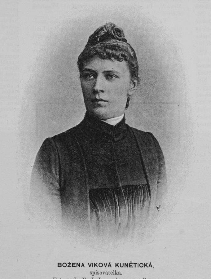 Božena Viková-Kunětická - die erste Frau im böhmischen Landtag. Foto: Wikimedia Commons/ gemeinfrei