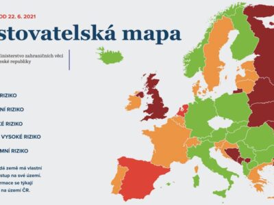 Die tschechische Corona-Reiseampel ab 22. Juni. Grafik: Ministerstvo zdravotnictví České republiky