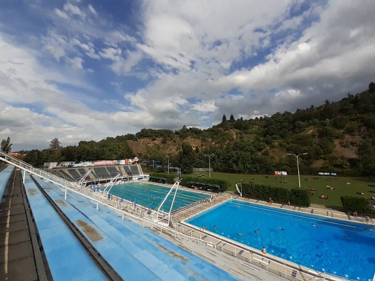 Blick herab von der Tribüne. Foto: Jonas Klimm