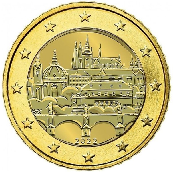 Design einer tschechischen 50-Cent-Münze. Foto/Design: Lukáš Mahler