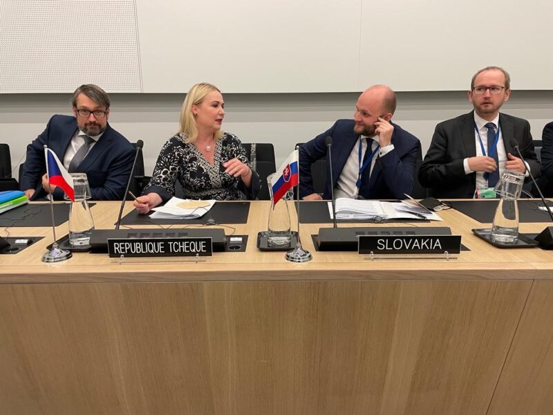 Jana Černochová (ODS) auf ihrem ersten NATO-Treffen als Ministerin. Foto: Ministerstvo Obrany
