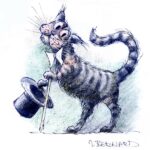 Schmidts Kater Lojzl. Zeichnung: Jiří Bernard