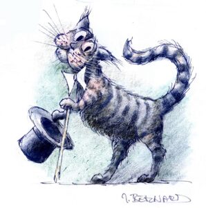 Schmidts Kater Lojzl. Zeichnung: Jiří Bernard