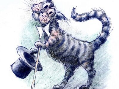 Schmidts Kater Lojzl. Zeichnung: Jiří Bernard