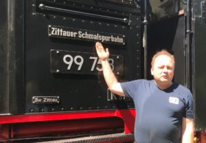 Ladislav Crha nach der Schicht auf dem Bahnhof in Bertsdorf. Foto: Petra Laurin