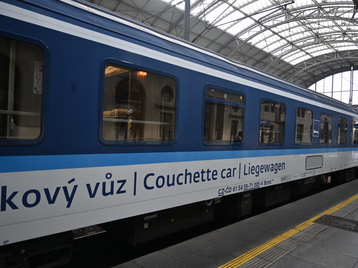 Der Liegewagen von ČD wurde im Prager Hauptbahnhof vorgestellt. Foto: Magdalena Moser