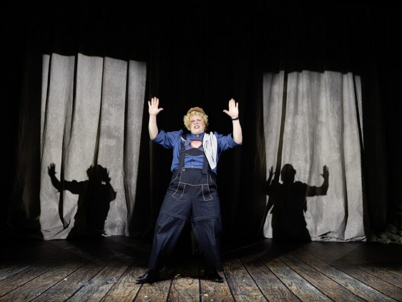 Das Berliner Ensemble stellt in Prag seine Inszenierung von „Diener zweier Herren“ vor. Foto: JR Berliner Ensemble