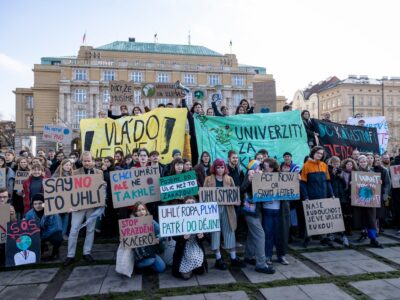 Am 14. November begannen Studierende an tschechischen Universitäten einen Klimastreik. Foto: Profimedia