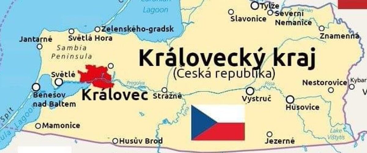 Die fiktive Annexion des Gebiets Kaliningrad durch Tschechien war eine beißende Satire auf die russischen Scheinreferenden in der Ukraine. Der Hype um die neue Exklave erfasste einige Tage ganz Tschechien und schaffte es sogar bis in die seriösen Medien. Foto: Twitter/Královec https://twitter.com/KralovecCzechia