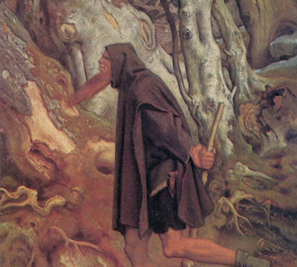 Eine nachhaltige Vorstellung über das Aussehen des Berggeistes schuf der österreischische Maler Moritz von Schwind (um 1845). Foto: Wikimedia Commons / gemeinfrei