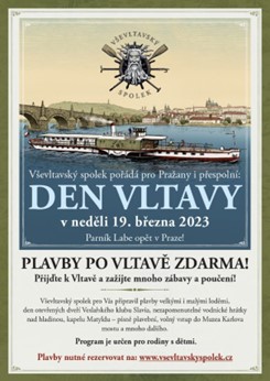 Das Plakat vom Moldau-Tag mit dem Dampfschiff „Labe“.Credit: Kseniia Pulargina