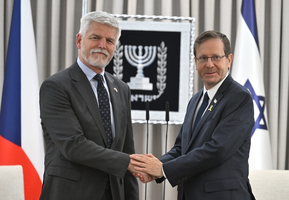 Präsident Pavel mit seinem Amtskollegen Jitzchak Herzog in Israel. Foto: ČTK / Říhová Michaela
