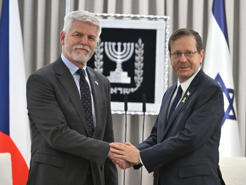 Präsident Pavel mit seinem Amtskollegen Jitzchak Herzog in Israel. Foto: ČTK / Říhová Michaela
